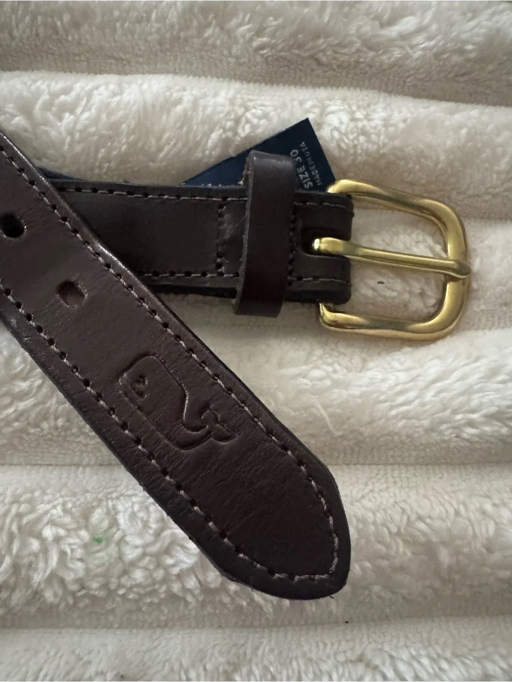 Vineyard Vines Men's Whale Canvas Club Belt Size 30 Navy Blue Preppy